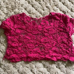 Lace crop top
